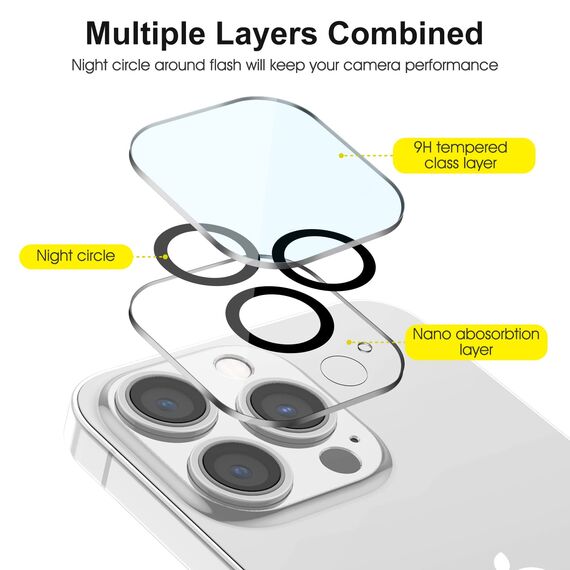 SPARIN [2+2 Stück Sichtschutz, Schutzfolie für iPhone 14 Pro 6,1 Zoll, mit Rahmen-Installationshilfe, 2 Displayschutz, 2 Kameraschutz, 9H Härte Glas, Anti-Spy Folie]