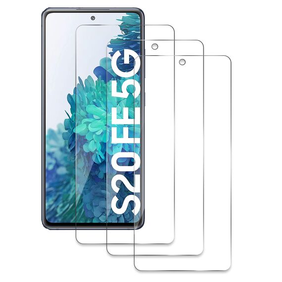 3 Stück Panzer Schutz Glas für Samsung Galaxy S20 FE, 13H Härte Glas Folie Displayschutz, HD Klar, Anti-Kratz, Anti-Bläschen Panzerfolie Schutzfolie Bläschenfrei Displayschutzfolie