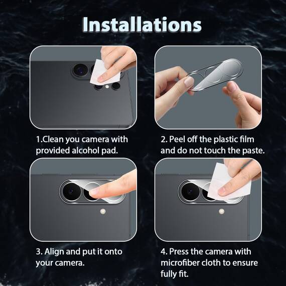 Lutree für Samsung Galaxy S26 5G/ S26 Plus 5G für Panzerglas Kameraschutz, 2 Stück 9H Härte Anti- Kratzer Linse Schutzglas, HD Hinten Kameraschutz Displayschutz