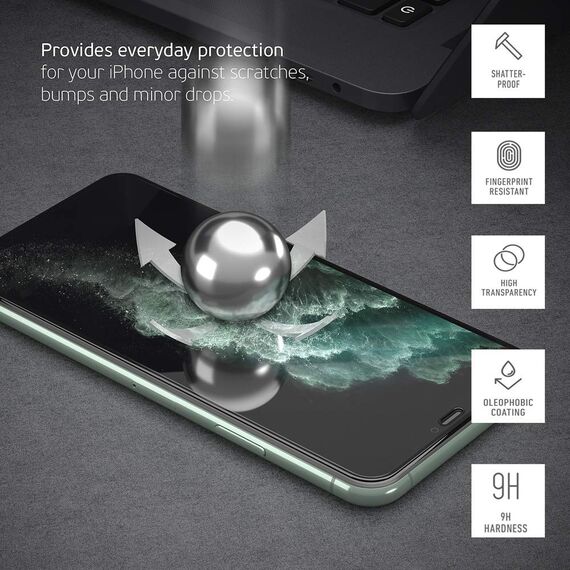 Deppa |2 Stück| Schutzfolie für Iphone SE 2020/2022/Iphone 7/8 Full Screen (4.7 Zoll) mit Installationshilfe Glas Folie 3D - Schutzglas, Displayschutz mit Schablone