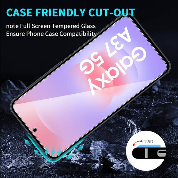 Lutree für Samsung Galaxy A37 5G für Panzerglas Schutzfolie, 3+3 Stück Schutzglas + Kameraschutz Folie, 9H Härte HD Anti- Kratzer Bläschenfrei Displayfolie Displayschutz