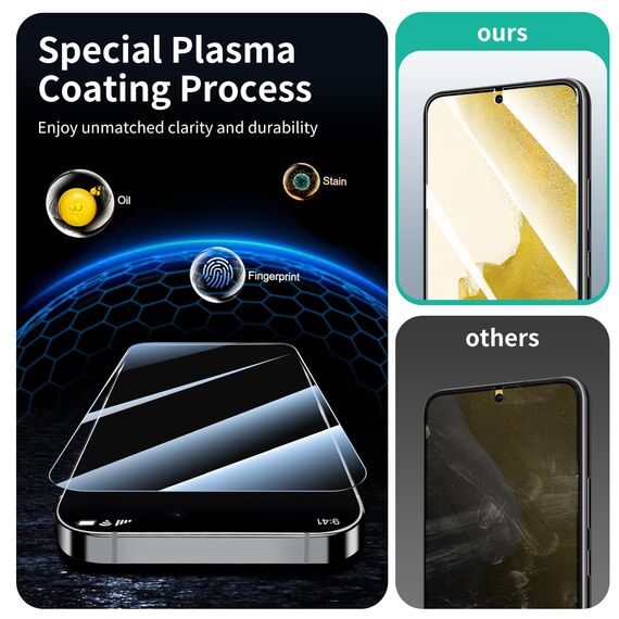 3 Stück Schutzfolie für Samsung Galaxy S22/S23, Panzer Schutz Glas Folie Displayschutz, gehärtete Glasfolie, Panzerfolie Schutzglas, 9H Härte Displayschutzfolie, HD Klar, Anti- Kratzer