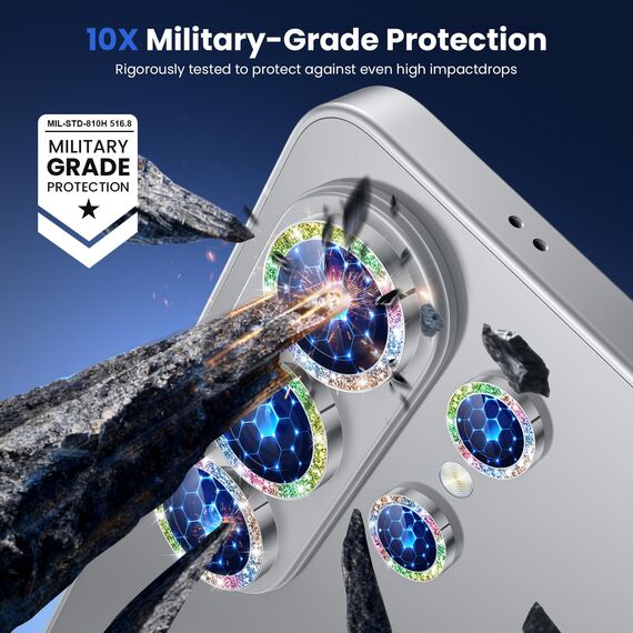 WSKEN für Samsung Galaxy S26 Ultra Kameraschutz - 9H Härte Kratzfest Blasenfrei, HD Gehärtetes Kamera Metallglas Panzer Schutzglas Displayschutz Folie Film 5G Zubehör,Handyhülle Freundlich,Titanium