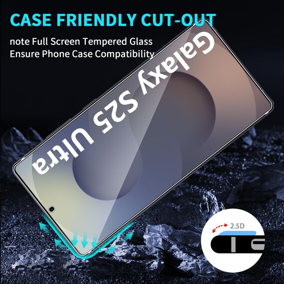 Lutree für Samsung Galaxy S25 Ultra 5G für Panzerglas Schutzfolie, 3+3 Stück Schutzglas + Kameraschutz Folie, 9H Härte HD Displayschutz Bläschenfrei Anti- Kratzer Displayfolie