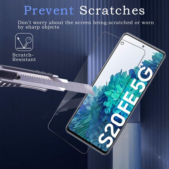 3 Stück Panzer Schutz Glas für Samsung Galaxy S20 FE, 13H Härte Glas Folie Displayschutz, HD Klar, Anti-Kratz, Anti-Bläschen Panzerfolie Schutzfolie Bläschenfrei Displayschutzfolie