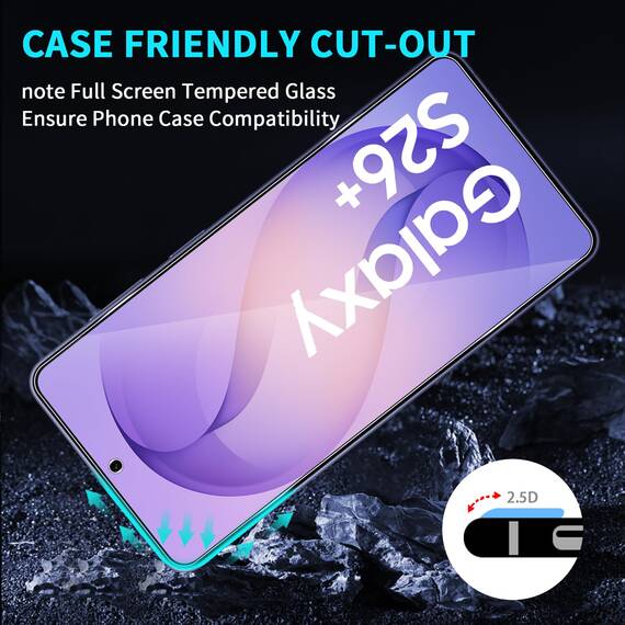 Lutree für Samsung Galaxy S26 Plus 5G für Panzerglas Schutzfolie, 3+3 Stück Schutzglas + Kameraschutz Folie, 9H Härte HD Anti- Kratzer Bläschenfrei Displayfolie Displayschutz