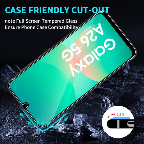 Lutree für Samsung Galaxy A26 5G für Panzerglas Schutzfolie, 3+3 Stück Schutzglas + Kameraschutz Folie, 9H Härte HD Displayschutz Bläschenfrei Anti- Kratzer Displayfolie