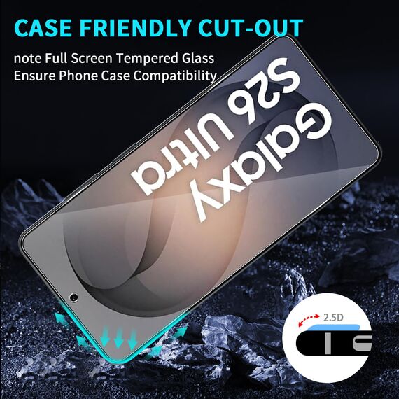 Lutree für Samsung Galaxy S26 Ultra 5G für Panzerglas Schutzfolie, 3+3 Stück Schutzglas + Kameraschutz Folie, 9H Härte HD Anti- Kratzer Bläschenfrei Displayfolie Displayschutz