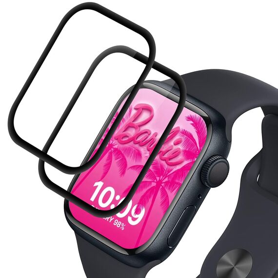 Elecshion Panzer Schutzfolie Glas für Apple watch Series 6/5/4/SE 40mm, 2 Stück Screen Protector, HD Glas Displayschutz, 9H Härte, Anti-Kratzen,Film