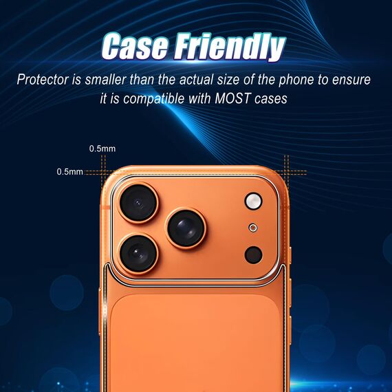 Wookfiss Rückseite Schutzfolie für iPhone 17 Pro für Panzerglas, 2 Stück Rückseite Panzerfolie + 2 Stück Kamera Schutzfolie, 9H Härte, HD Displayschutz kompatibel mit iPhone 17 Pro