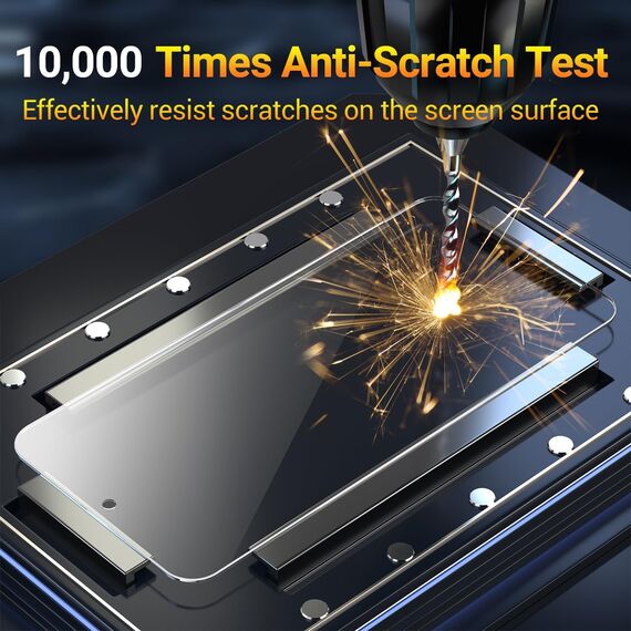3 Stück Panzer Schutz Glas für Samsung Galaxy A56 5G Schutzglas Displayschutz und Kameraschutz, 9H Härte Kratzfest Gehärtetes Glas Anti-Öl HD Klar 2.5D Runde Kante Schutzfolie