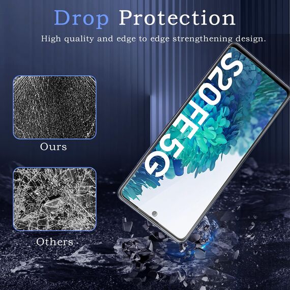 3 Stück Panzer Schutz Glas für Samsung Galaxy S20 FE, 13H Härte Glas Folie Displayschutz, HD Klar, Anti-Kratz, Anti-Bläschen Panzerfolie Schutzfolie Bläschenfrei Displayschutzfolie