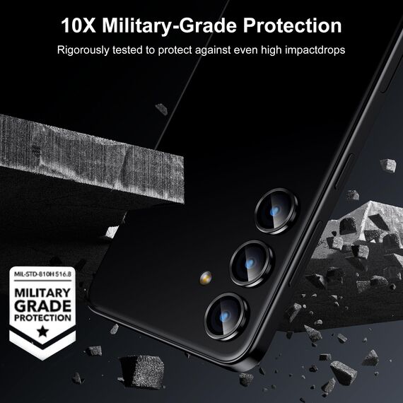 WSKEN Kameraschutz Kompatibel mit Samsung Galaxy S24 5G Kamera Schutzglas,9H Härte Kratzfest Blasenfrei, HD gehärtetes Metallglas Kamera Displayschutzfolie Film zubehör