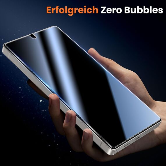 UniqueMe für Samsung Galaxy S25 Ultra für Panzerglas - [Full Screen Displayschutz] Schutzfolie für Samsung Galaxy S25 Ultra Schutzglas,Auto Installation,2 Stück