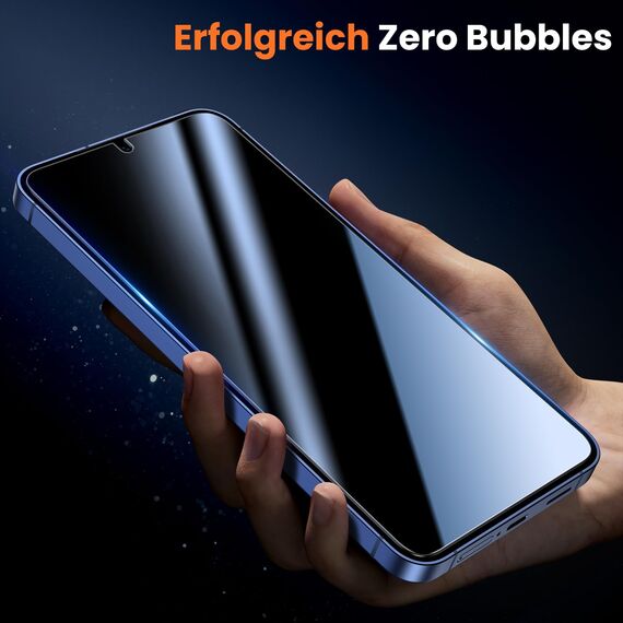 UniqueMe für Samsung Galaxy S25 für Panzerglas Sichtschutz - [Full Screen Displayschutz] Schutzfolie Sichtschutz für Samsung Galaxy S25 Schutzglas,Auto Installation,2 Stück