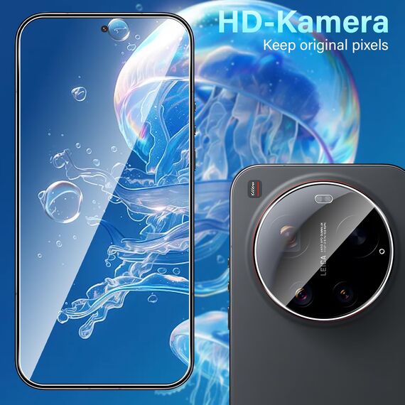 Yenwen Schutzfolie für Xiaomi 17 Ultra 5G, 3 Stück Panzerglas mit 3 Kameraschutz, 9H Härte Schutzglas Telefonfolie mit Rahmen