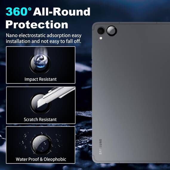 FDHYFGDY Schutzfolie für Samsung Galaxy Tab S11 11" für Panzerglas,2+1 Stück Kameraschutz und Glasschutzfolie,9H Härte, Anti-Bläschen HD Displayschutz für Galaxy Tab S11