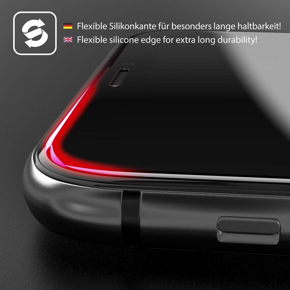 UTECTION 2X Full Screen Schutzglas für iPhone 11 & iPhone XR | Perfekte Passform vom Deutschen Anbieter | Kinderleichte Anbringung > Keine Blasenbildung, ultimative Glashärte