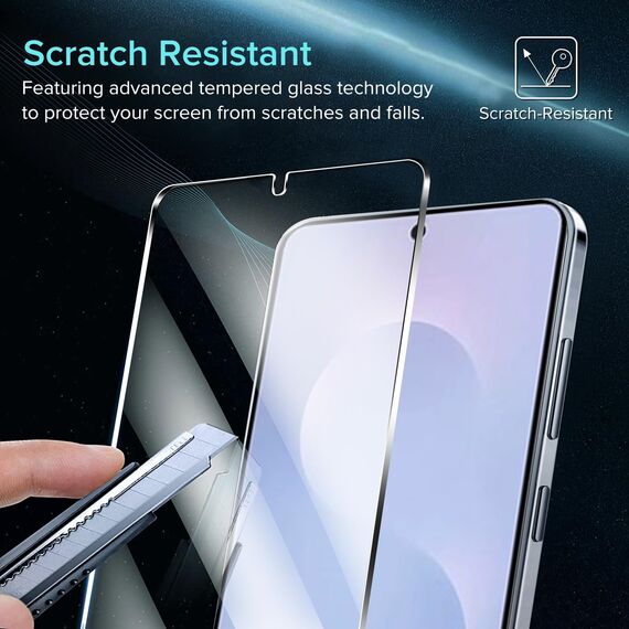 ivoler 2+2 Stück Schutz Glas für Samsung Galaxy S25 Edge 5G, 2 Stücke Schutzfolie Mit 2 Stück Kameraschutz, 9H Härte, Anti-Kratz, HD Displayschutzfolie, Anti-Bläschen