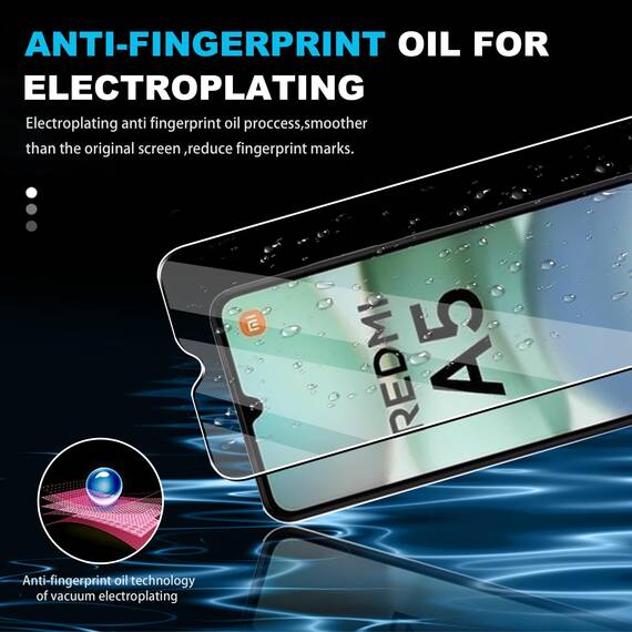FDHYFGDY Schutzfolie für Xiaomi Redmi A5 4G/POCO C71 4G für Panzerglas, 2+2 Stück Kameraschutz und Glasschutzfolie,9H Härte, Anti-Bläschen HD Displayschutz