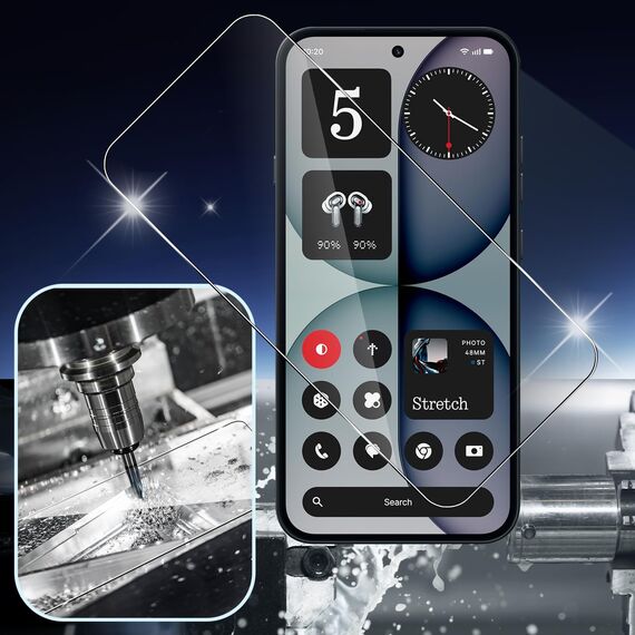 Yenwen für Panzerglas für Nothing Phone 4a Schutzfolie, 2 Stück Displayschutz mit 2 Stück Kameraschutz Glas, 9H Härte Schutzglas Handy Folie HD Klar Panzer Schutz Glas