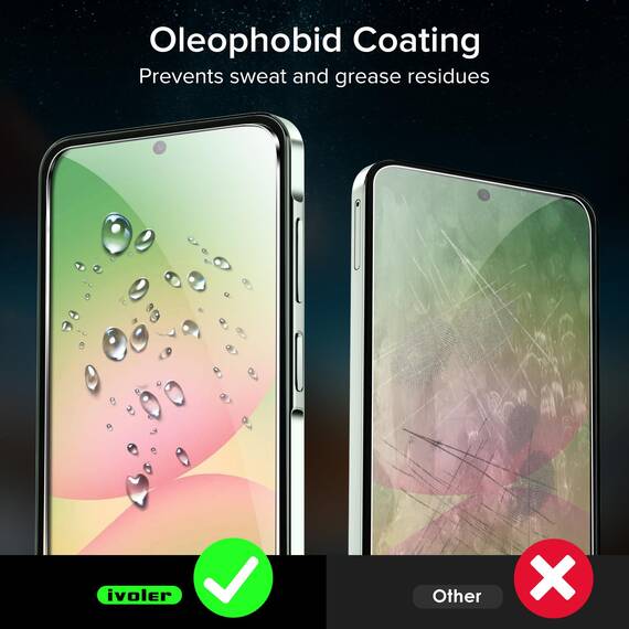ivoler Schutzfolie für Samsung Galaxy A56 5G, Panzer Schutz Glas Folie Displayschutz mit Einfaches Installationswerkzeug, 9H Härte, HD Klar, Anti-Kratz, Anti-Bläschen, Anti-Stoßfest, 2 Stück