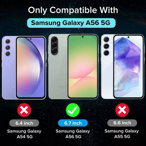 ivoler Schutzfolie für Samsung Galaxy A56 5G, Panzer Schutz Glas Folie Displayschutz mit Einfaches Installationswerkzeug, 9H Härte, HD Klar, Anti-Kratz, Anti-Bläschen, Anti-Stoßfest, 2 Stück