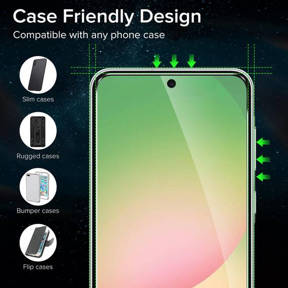 ivoler Schutzfolie für Samsung Galaxy A56 5G, Panzer Schutz Glas Folie Displayschutz mit Einfaches Installationswerkzeug, 9H Härte, HD Klar, Anti-Kratz, Anti-Bläschen, Anti-Stoßfest, 2 Stück