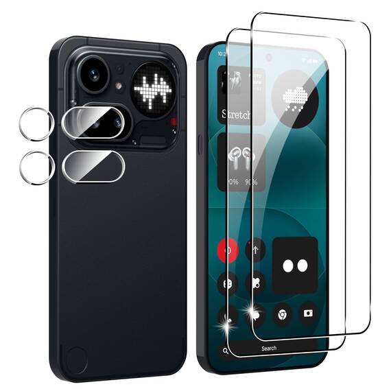 FDHYFGDY Schutzfolie für Nothing Phone (4a) Pro für Panzerglas, 2+2 Stück Kameraschutz und Glasschutzfolie,9H Härte, Anti-Bläschen HD Displayschutz für Nothing Phone 4a Pro