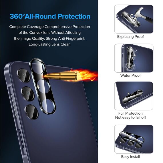 ivoler 2 Stück Panzerglas für Samsung Galaxy A15 5G / 4G / M15 5G, Schutzfolie, 9H Härte Hartglas Displayschutzfolie, HD Klar, Anti-Kratz, Anti-Bläschen
