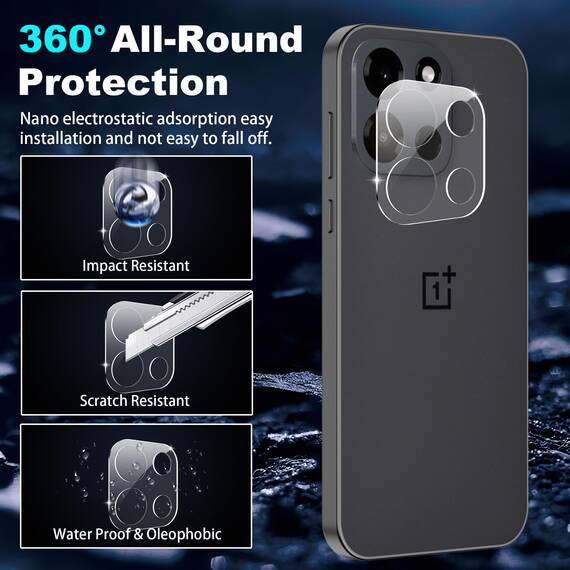 FDHYFGDY Schutzfolie für OnePlus Nord 6 für Panzerglas, 2+2 Stück Kameraschutz und Glasschutzfolie,9H Härte, Anti-Bläschen HD Displayschutz für OnePlus Nord 6