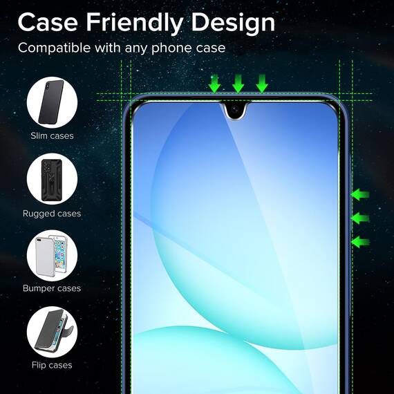 ivoler Panzer Schutz Glas für Samsung Galaxy A17 4G / 5G / A16 4G / 5G Schutzfolie, 9H Härte Schutzglas, HD Klar Schutzfolie, Anti-Kratz, Anti-Bläschen, 2 Stück