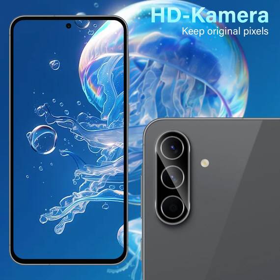 Yenwen für Schutzfolie für Samsung Galaxy A56 5G für Panzerglas, 3 Stück Displayschutz mit 3 Stück Kameraschutz für Samsung A 56, 9H Härte Schutzglas Handy Folie HD Klar Panzer Schutz Glas