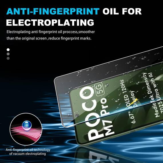 FDHYFGDY Schutzfolie für Xiaomi Poco M7 Pro Panzerglas, 2+2 Stück Kameraschutz und Glasschutzfolie, 9H Härte, Anti-Bläschen HD Displayschutz
