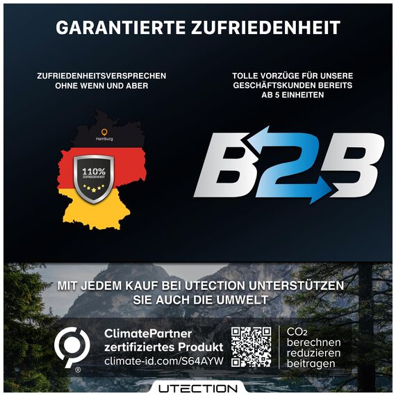 UTECTION 3X Panzerfolie [Besser als Glas] für iPhone 16 PRO - Unzerstörbarer Displayschutz - Perfekte passform - Schutzfolie mit ALLEN Hüllen kompatibel - Super Haptik & Kinderleichte Anbringung