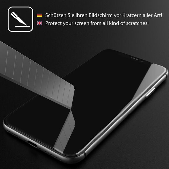 UTECTION 2X Full Screen Schutzglas für iPhone 11 & iPhone XR | Perfekte Passform vom Deutschen Anbieter | Kinderleichte Anbringung > Keine Blasenbildung, ultimative Glashärte