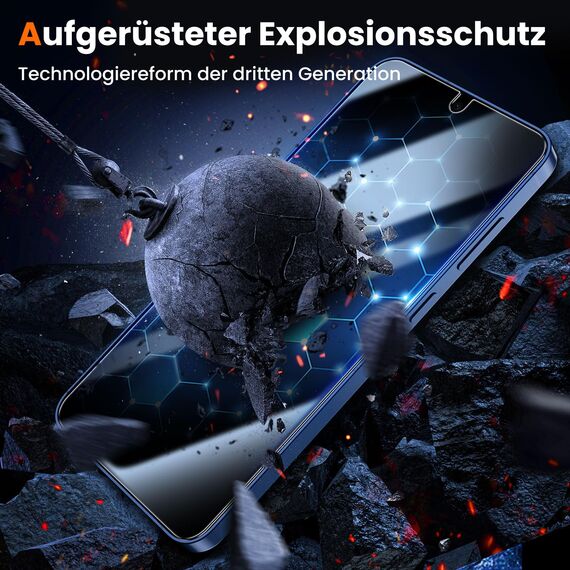UniqueMe für Samsung Galaxy S25 für Panzerglas - [Full Screen Displayschutz] Schutzfolie für Samsung Galaxy S25 Schutzglas,Auto Installation,2 Stück