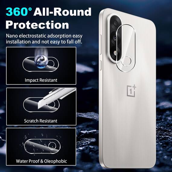 FDHYFGDY Schutzfolie für OnePlus Nord 5 für Panzerglas, 2+2 Stück Kameraschutz und Glasschutzfolie mit Montagerahmen,9H Härte, Anti-Bläschen HD Displayschutz