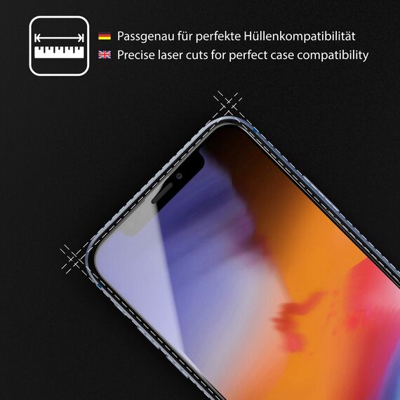 UTECTION 2X Full Screen Schutzglas für iPhone 11 & iPhone XR | Perfekte Passform vom Deutschen Anbieter | Kinderleichte Anbringung > Keine Blasenbildung, ultimative Glashärte