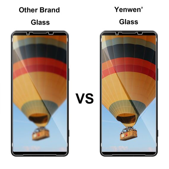 Yenwen Schutzfolie für Sony Xperia 1 VII für Panzerglas, 2 Stück Displayschutz mit 2 Stück Kameraschutz, 9H Härte Schutzglas Handy Folie HD Klar Panzer Schutz Glas