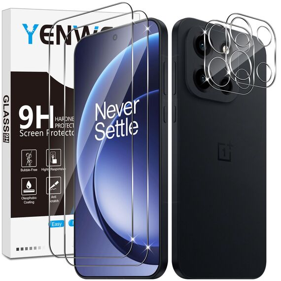 Yenwen für Panzerglas für OnePlus Nord 6 Schutzfolie, 2 Stück Displayschutz mit 2 Stück Kameraschutz Glas, 9H Härte Schutzglas Handy Folie HD Klar Panzer Schutz Glas