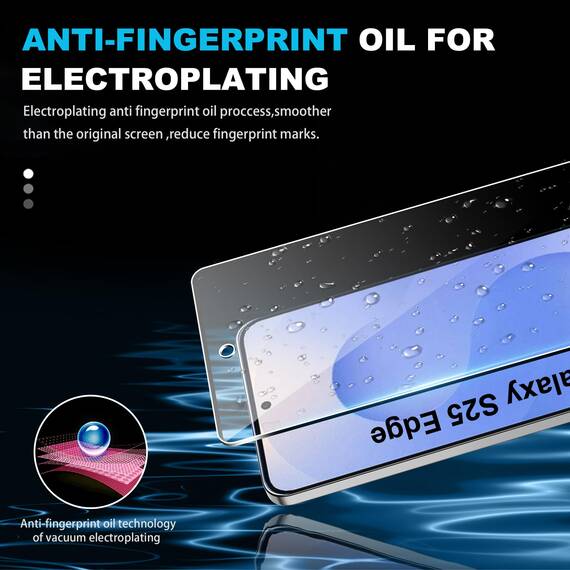 FDHYFGDY 2+1 Stück Schutzfolie für Samsung Galaxy S25 Edge Panzerglas, Kameraschutz und Glasschutzfolie, 9H Härte, Anti-Bläschen HD Displayschutz