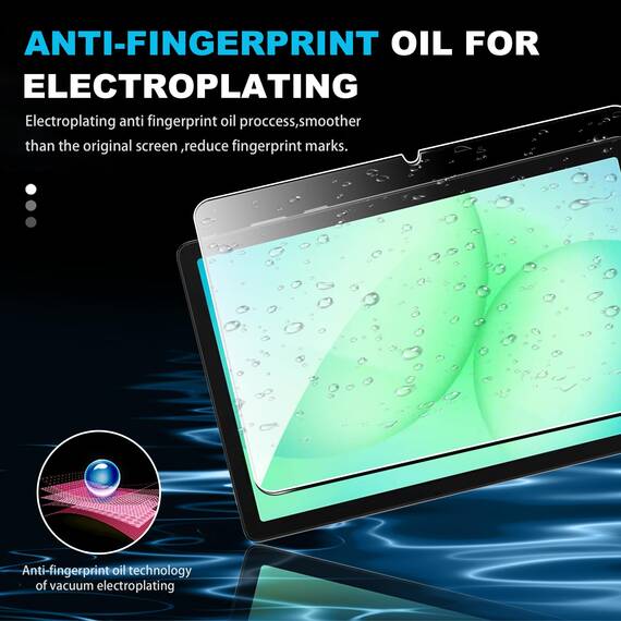 FDHYFGDY 2 Stück Schutzfolie für Samsung Galaxy Tab A11+/A11 Plus/A9+/A9 Plus für Panzerglas, Mit 1 Linsenfilm, 9H Härte, Anti-Bläschen HD Displayschutz