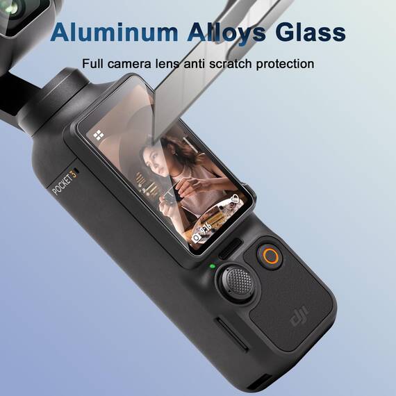Yenwen für Panzerglas für DJI Osmo Pocket 4 Schutzfolie, 3 Stück Displayschutz mit 3 Stück Kameraschutz Glas, 9H Härte Schutzglas Handy Folie HD Klar Panzer Schutz Glas