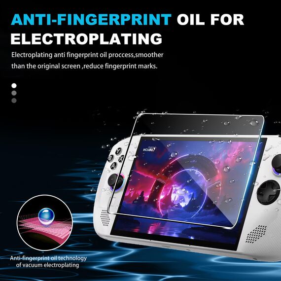 FDHYFGDY 2 Stück Schutzfolie für Lenovo Legion Go S 8 Zoll Panzerglas, Kratzfest, blasenfrei, Härtegrad 9H, HD Displayschutzfolie Screen Protector
