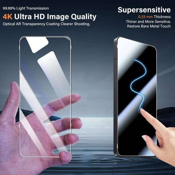 Yenwen Schutzfolie für Xiaomi POCO F7 Pro/Ultra 5G für Panzerglas, 3 Stück Displayschutz mit 3 Stück Kameraschutz für Mi POCO F 7 Pro/Ultra, 9H Härte Schutzglas Handy Folie Panzer Schutz Glas