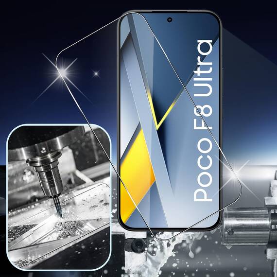 Yenwen für Panzerglas für Xiaomi POCO F8 Ultra 5G Schutzfolie, 2 Stück Displayschutz mit 2 Stück Kameraschutz Glas, 9H Härte Schutzglas Handy Folie HD Klar Panzer Schutz Glas