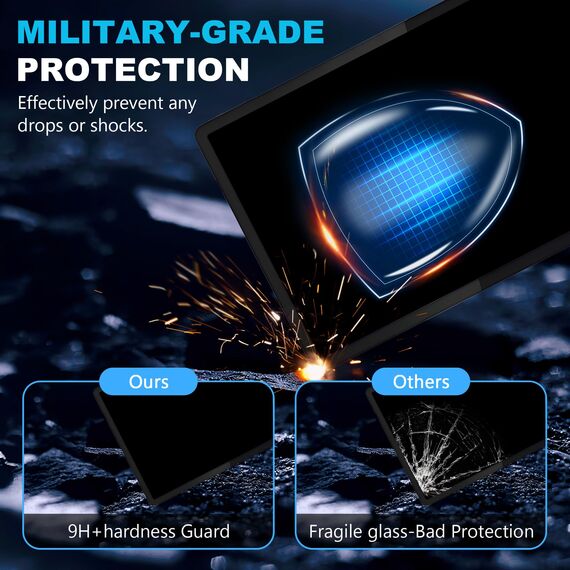 FDHYFGDY 2 Stück Schutzfolie für Lenovo ldea Tab Pro 2025 12.7 Zoll für Panzerglas, Kratzfest, blasenfrei, Härtegrad 9H, HD Displayschutzfolie Screen Protector