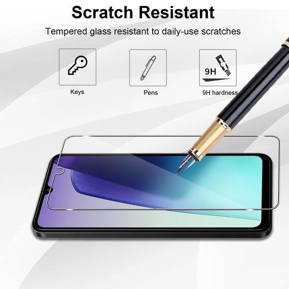 Yenwen Schutzfolie für Xiaomi Redmi 14C / Xiaomi Poco C75 für Panzerglas, 2 Stück Panzer Schutz Glas mit 2 Stück Kameraschutz für Mi Redmi 14 C/Poco C75, 9H Härte Schutzglas Glas Folie Displayschutz