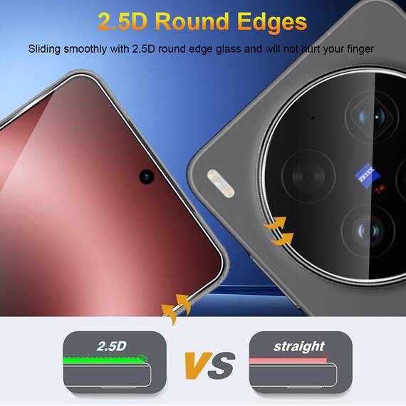 Yenwen für Panzerglas für Vivo X300 Ultra Schutzfolie, 2 Stück Displayschutz mit 2 Stück Kameraschutz Glas, 9H Härte Schutzglas Handy Folie HD Klar Panzer Schutz Glas